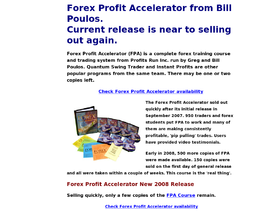 Forexprofitaccelerator.com (Bill Poulos) отзывы