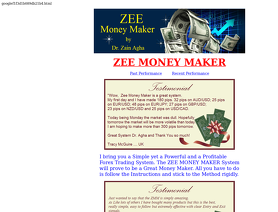 ZeeMoneyMaker.com (Dr. Zain Agha) отзывы